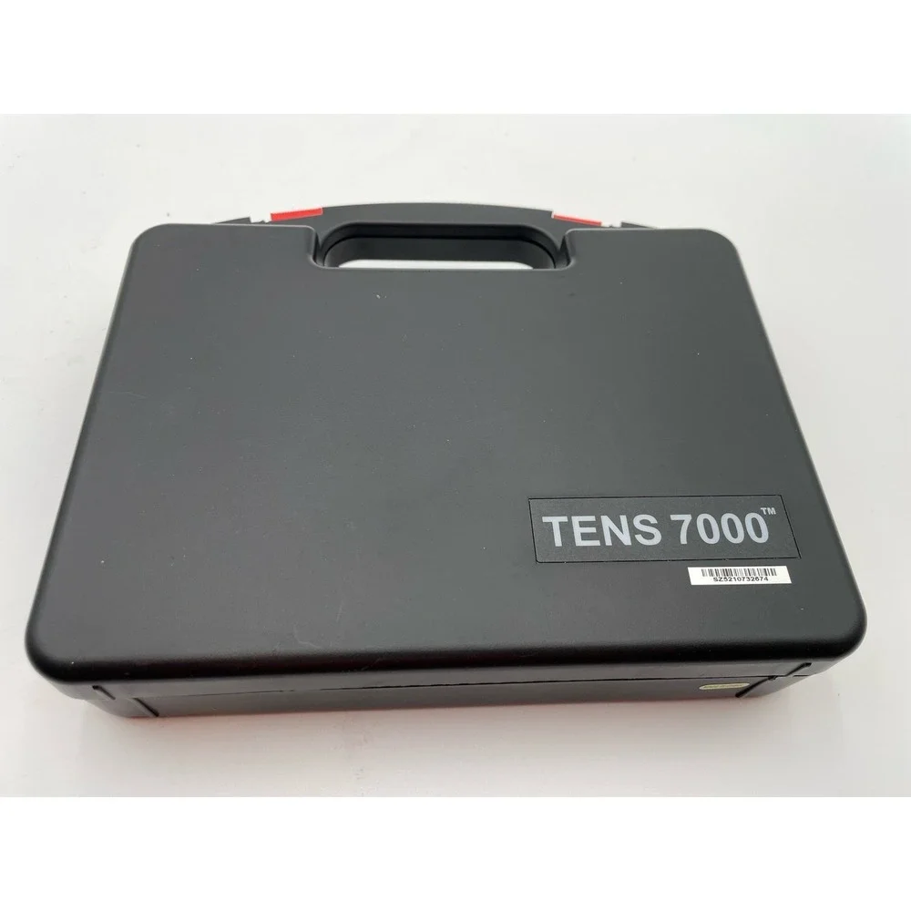 Compas Health Brands TENS 7000 Pain & Muscle Relief Digital Unit +Case + Manuals